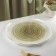 Porcelain dinner lunch share "Milky Way", D = 25 cm, color gray color