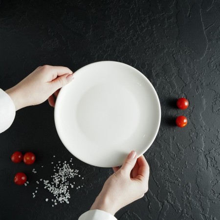 Plate porcelain dining shares White Label, d = 20 cm, white color-8