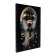 Carty clock wall-mounted interior "Black Gold Girl", silent, 50 x 70 cm
