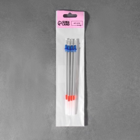 Set of skin rods, water -soluble, 13 cm, 4 pcs, silver color-1