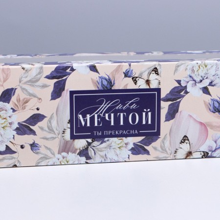 Box for Makarun, confectionery packaging, “Live Dream”, 18 x 5.5 x 5.5 cm-1