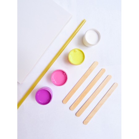 Set for creativity "Fluid art", pink colors-3