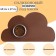 Silicone rug under the bowl "Cloud", 48 x 27 cm, brown