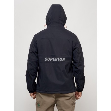 Sports male jacket, size 48, dark blue color-4