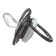Nipple is an orthodotical dummy "elephant" with a cap, +0 months, black