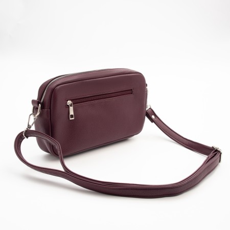 Women's bag over the shoulder Textura, small size, burgundy color-2