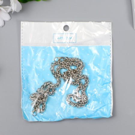 Chain with 2 carbines a link thickness 0.2 mm 0.6x60 cm gold/silver mix-3