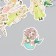 Stickers for "Baby" creativity embossing silver set 48 pcs 9x7x0.8 cm