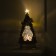 LED figure “Christmas tree with children and snowman” 19 × 35 × 11 cm, plastic, AAX3 batteries (not complete), USB, glow warm white