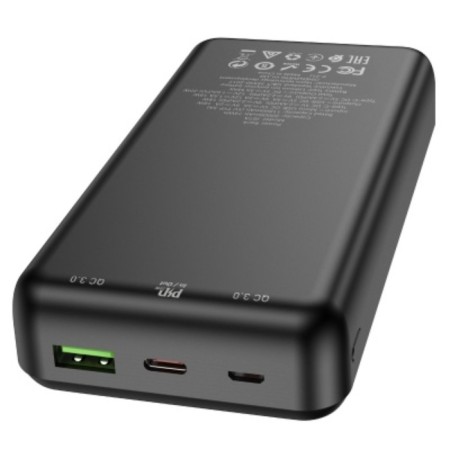 External battery Hoco J87A, 20,000 mAh, 1 USB, 1 Type-C, 3 A, display, black-3