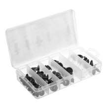 Clips and fasteners, 6 species, set 50 pcs