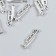 Decor for creativity Metal "Cornet" set 15 pcs silver 0.7x2.2 cm