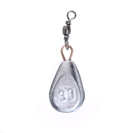 Yugana cargo, large olive with a swivel, flat side, 30 g