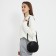 Women's Bag round of artificial leather, 18x18 cm, black color