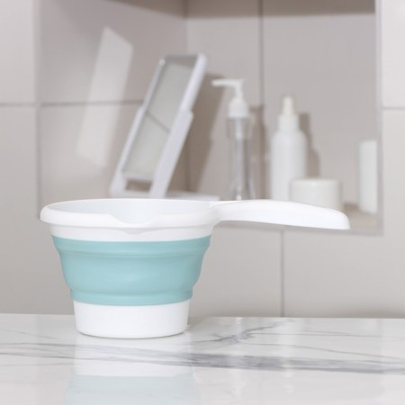 Fighting bucket "Flex", 1 l, 27 × 16.5 × 11 cm, color sea wave