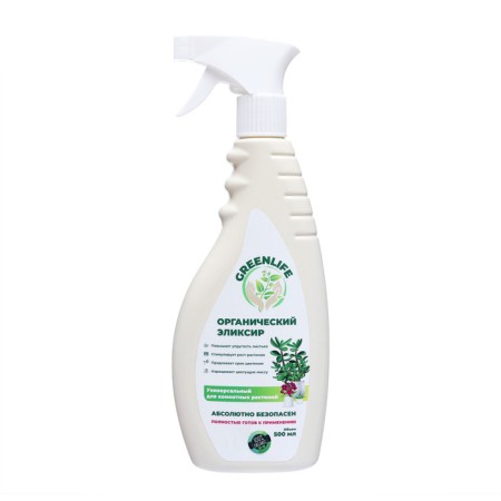 Spray "Green Life" organic elixir, for indoor plants, 0.5 liters-1