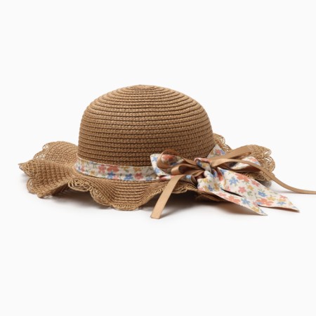 Hat for the girl "Cutie" Minaku, pr 52, central brown