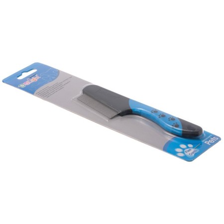 Delight comb, anti-blocking, 67 teeth 13 mm, with an ergonomic handle, black and blue-5