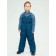 Semi-combinezone children, height 98 cm, dark blue color