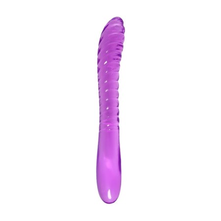 Bilateral phallimitator A-Toys By Toyfa Frica, TPE, Violet Color, 23 cm-1