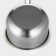 Stainless steel bucket with a long handle, 1.8 l, 41 × 16 × 9.5 cm, metal handle, silver color