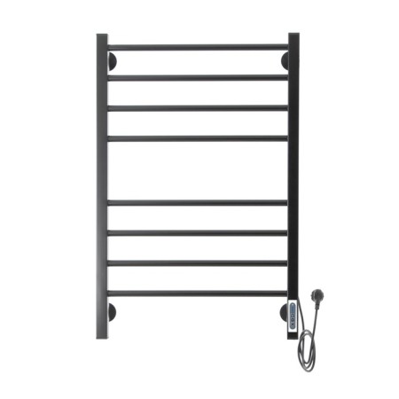 Domoterm electric heated towel rail "Cuba" P8, 500x800 mm, right, black matte-1