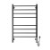 Domoterm electric heated towel rail "Cuba" P8, 500x800 mm, right, black matte