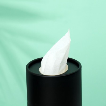 Napkins in a tube 50 pcs, 2 layers black-2