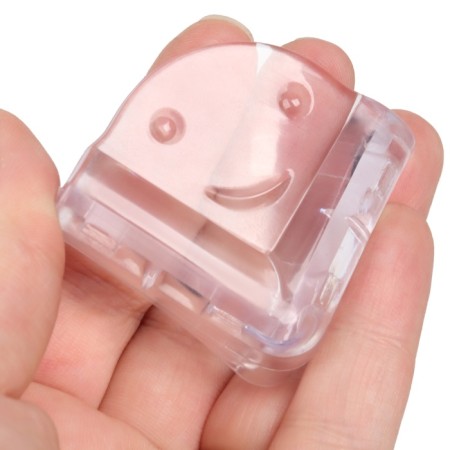 Protective overlays on the corners of the "muzzle", set of 4 pcs., Transparent, crumb I-9