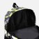 Youth backpack from textiles, 3 pockets, yellow/gray color