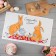 The towel of the “Easter bunnies” is 35x60 cm, 100% HL, waffle