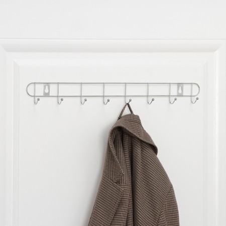 The hanger wall -mounted on 8 hooks of the share "Summer", 46 × 3 × 5 cm, silver color