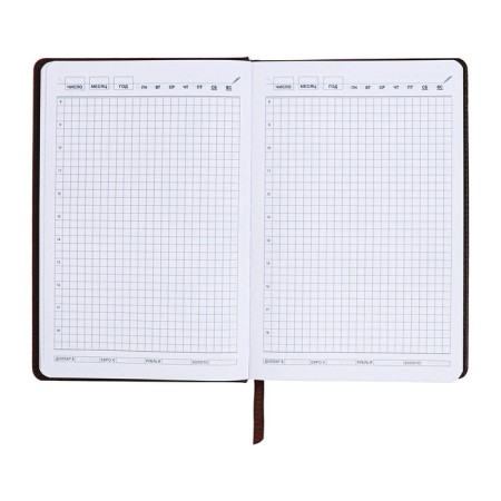 Lotted diary, A5, 140l, Cage, region, style, dark gray-9