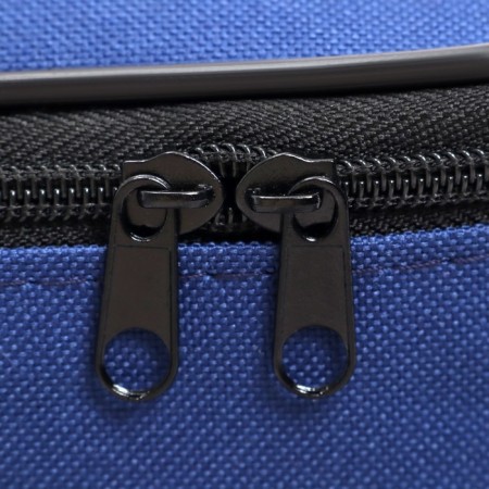 Folder with handles Textile A4, 370 x 290 x 50 mm, calligrata, 1c15 "Kingisepp", external/inner pocket, blue-3