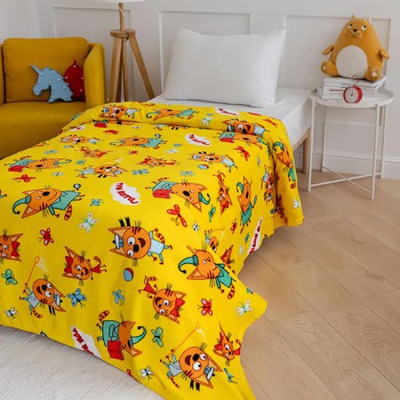 Pedid Pavlinka Three Cats Game yellow 100x150cm Aerosoft, 190g/m PE100%-1