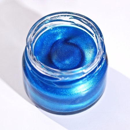 Glitter water -soluble Konfinetta "blue" for decorating desserts, drinks, 5 g.-4