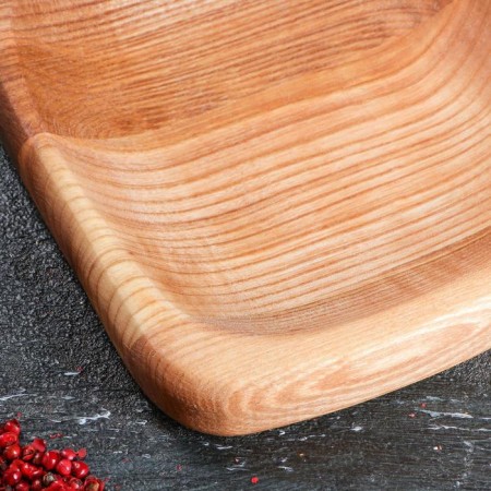 Serve board "Horn", 30 x 20 cm, array of ash-3