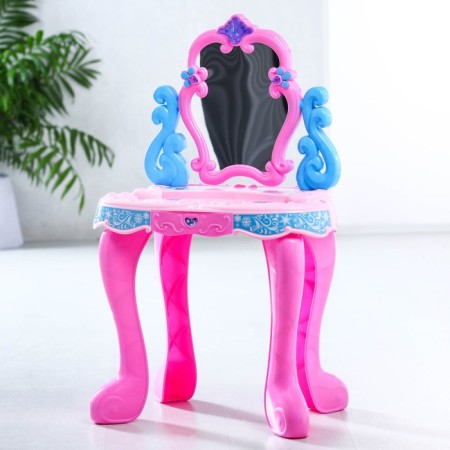 Game set "Table with a mirror", cold heart, light, sound, 14 objects, height 60 cm