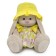Soft toy "Bunny Mi", in a summer kit with panama, 18 cm