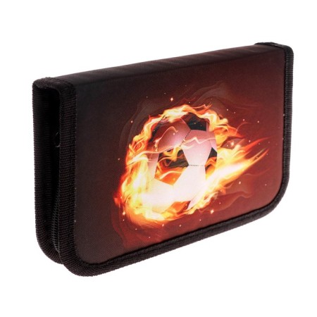 Penal School "Ball", 13 x 19.5 cm, on a zipper, 1 section, with filling, fabric-2