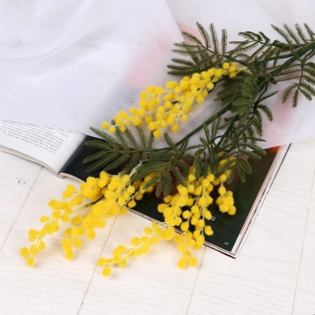 Artificial flowers "mimosa" 65 cm, yellow