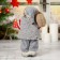 Santa Claus "in a knitted suit. With a flashlight" 30 cm