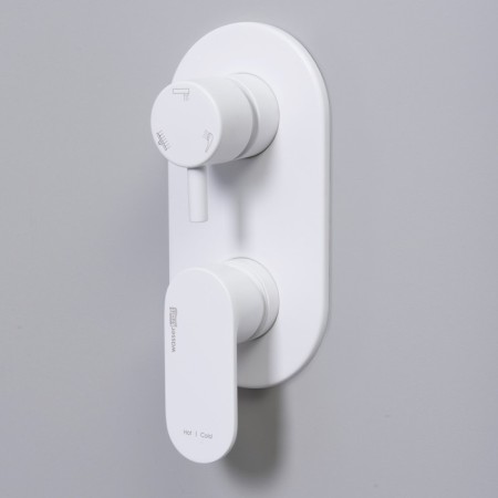 Shower mixer Wasserkraft Mindel 8571, single -leaf, without watering can, without spout, white-1