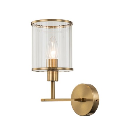 Bra Indigo, 13022/1W Brass. 1x60W, E14, 122x200x265 mm, transparent color