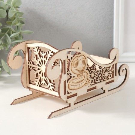 Sani casket "Snake. Snowflake." 19.5x9.5x10 cm-2