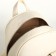 City backpack on a zipper, milk color