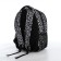 Backpack from textiles on lightning, Erich Krause, 1 pocket, black/white color