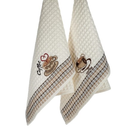 A set of wuffed napkins Diva Afrodita Ceylin "Coffee", size 50x70 cm, 2 pcs-2