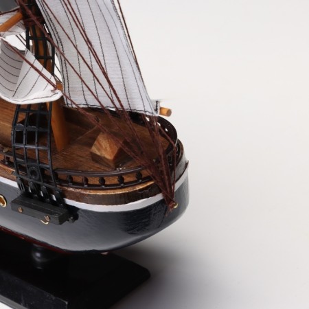 The ship souvenir medium "Fugas", sides dark with a white strip, 45x50x9 cm, mix-3