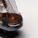 The ship souvenir medium "Fugas", sides dark with a white strip, 45x50x9 cm, mix